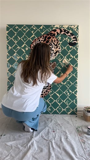 Julia on Instagram: "Part 2 #art #artist #painting #canvas #abstractart #artdealer #artcollection #artcollector #animalart"