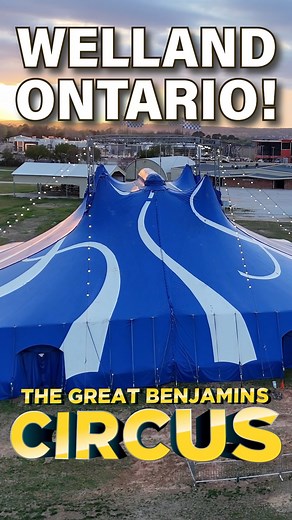 It's almost showtime Welland, ON!! - HURRY pre-sale tickets are 50% off while supplies last! 🎟 | BenjaminsCircus.com/tickets/ 📍Under the Big Top! - Niagara Regional Agricultural Society, 1100 Niagara St, Welland, ON L3C 1M6, Canada ⏰ June 27th - June 30th Thursday: 7:30pm Friday: 4:30pm & 7:30pm Saturday: 1:30pm, 4:30pm & 7:30pm Sunday: 1:30pm & 4:30pm | The Great Benjamins Circus