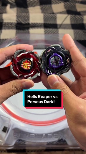 Hells Reaper vs Perseus Dark Anime Battle in Real Life😱 #beyblade #beybladeburst #beybladex #fyp #fypシ
