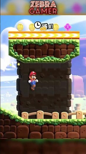 Racing Wiggler in Super Mario Bros. Wonder! #SuperMarioBrosWonder #supermario #shorts