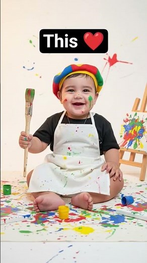 Baby Photoshoot with Google Gemini AI | Viral Baby Themes Shorts ✨