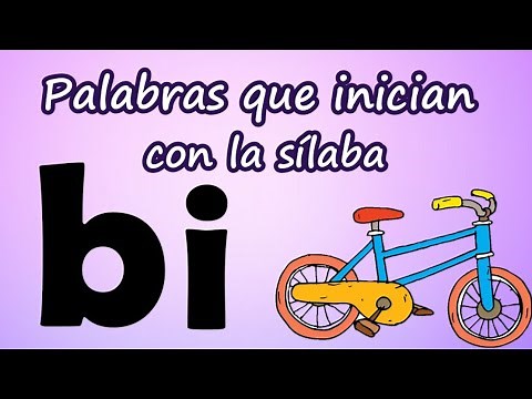 Palabras que inician con Bi | Aprende a leer y escribir