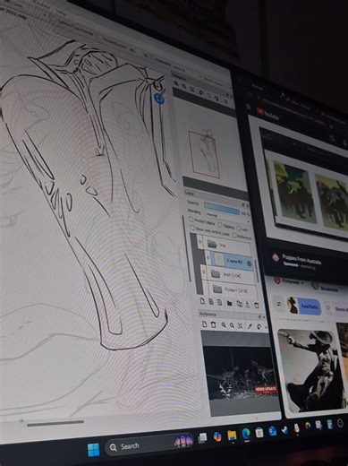 Full absorption of knowledge is to apply it in real-time practice with your actual piece, reference pics and tutorial on the side. I know people have different ways of learning, but this is one of mine. If I don't have a tutorial up I'm just watching random documentaries lol. also, happy new years, and wish you all the best for 2026! #digitalart #flowstate #arttip #tutorial #speedup