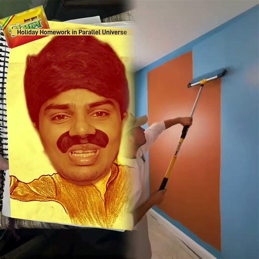 Holiday Homework in Parallel Universe 😂 #shorts #funny #school #sraoster