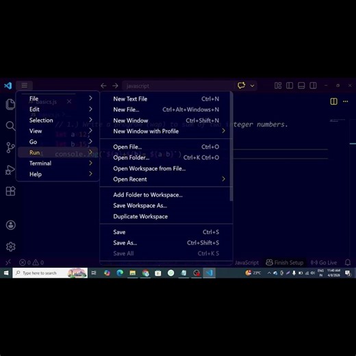 Baisic 14th- Sum of Two number in Js. @abhishektech9044 #coding #developer #javascript