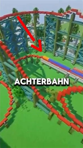 He's getting the BEST roller coaster there is! #minecraft #citybuild #minecraftserver