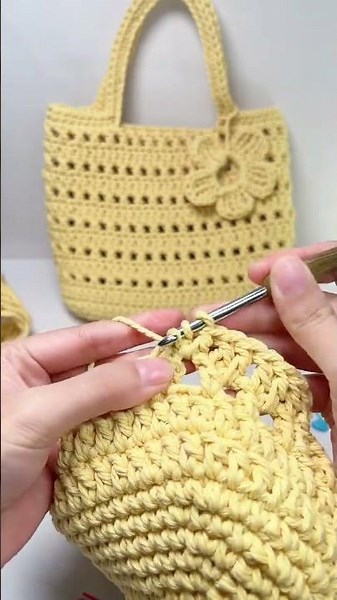 Handbag crochet tutorial