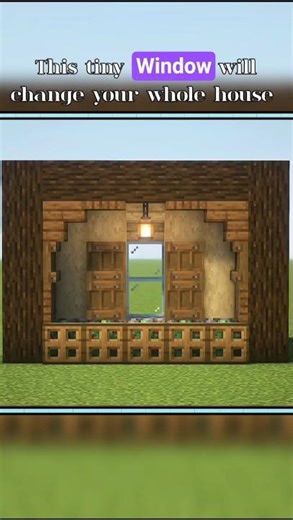 Simple Cozy Window Build in Minecraft 🪟✨ #minecraft #shorts