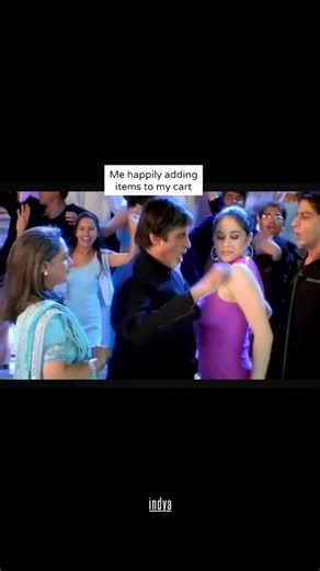 Bank balance left the chat 💁🏽‍♀️ @indya #bollywood | Indya