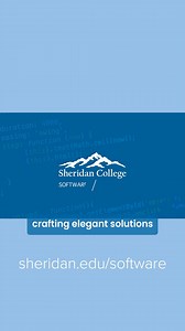 Have you heard about our Software Development degree? Jump right into the programming languages, and tap into your creative side with this unique degree path offered fully online. Find out more at www.sheridan.edu/software and register now for Fall 2024. | Sheridan College