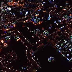 This town's Christmas decorations will put yours to shame. 😱😍 | Country Living Magazine