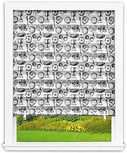 Redi Shade No Tools Original Printed Light Filtering Pleated Paper Shade, Sports, 36" W x 72" L, 4 Pack