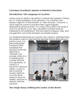 Cartesian in Robotics Education - Reading Passage and x 10 Questions