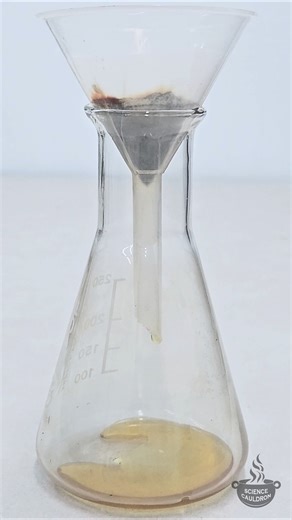 Chemical mechanisms of instability - decomposition triggered by touch #chemistry #iodine #experiment