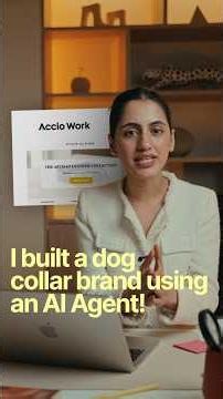 Alibaba's new AI agent Accio Work built a dog collar brand for me. Link in bio! #ad #AccioWork