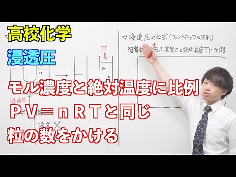 【高校化学】溶液⑩ ～浸透圧〜