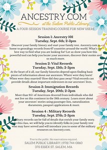 Adult Programs @ the Salem Public Library