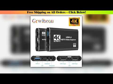 4K USB 30 Video Capture Card HDMIcompatible 1080P HD Video Recorder Grabber For PC PS4 OBS Game Rec