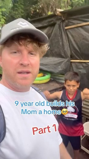 MURPHSLIFE Aaron Murphy on Instagram: "@murphslife for daily updates. You’re NOT going to believe this.. William at just 9 years old helped his mother build a home after their father abandoned them. She couldn’t keep up with rent so here they are. Living behind her moms already packed home in a shack they built together. No child deserves to have this responsibility. With YOUR help.. we are going to give them their forever home and build this mom a beautiful business so her kids have the best ed
