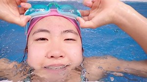 Japanese Girl Playing Swimming Pool Stock Footage Video (100% Royalty-free) 1024342112 | Shutterstock