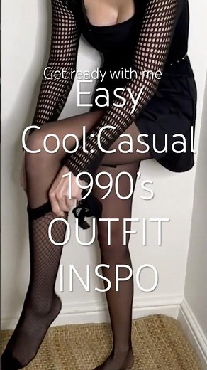 Easy All Black 1990’s Retro Revival Outfit Idea
