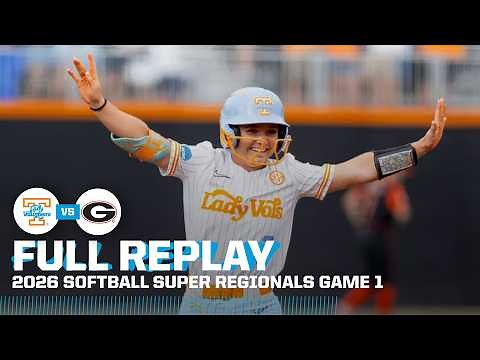 Tennessee vs. Georgia: 2026 NCAA softball super regionals Game 1 | FULL REPLAY