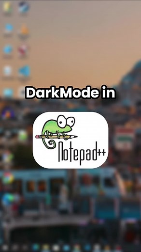 How to enable dark mode in Notepad #coding