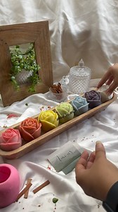 Introducing ‘Seven Shades of Love’ 🌹: A candle that tells a love story in every color. Each rose reflects a unique shade of affection, perfect for setting the mood for romantic moments. Light up love, one hue at a time.✨ #sevenshadesoflove #romanticcandles #candleartistry | Amour by Anjali