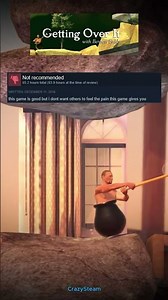 Getting over it - Funny Steam Reviews!! #gettingoverit #gaming #steamreviews