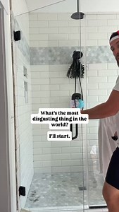 What’s the most disgusting thing in the world? I’ll start. 💀 Starting a one day bathroom refresh today. New paint, new fixtures, maybe a little therapy after this. 😂 Follow along to see this bathroom get a one day glow up! #diyhumor #wifeandhusband #bathroomrefresh #couplejokes | The Buc Haus