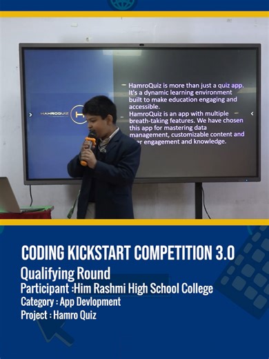 Highlights from Kickstart 3.0, App Development | 𝗛𝗶𝗺 𝗥𝗮𝘀𝗵𝗺𝗶 𝗛𝗶𝗴𝗵 𝗦𝗰𝗵𝗼𝗼𝗹 𝗮𝗻𝗱 𝗖𝗼𝗹𝗹𝗲𝗴𝗲 👉 Click the link to watch the full video: https://youtu.be/lT01rECCxMo #fyp #merocodingclass #appdevelopment #coding