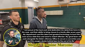 ARREST MADE IN 2015 COLD CASE "I am proud of the hard work and dedication my detectives have to this case, and their ability to bring closure to a family after seven years," said Sheriff Carmine Marceno. "My department used the latest and greatest technology to track this case across state lines and arrest a violent offender. My great team will work alongside the State's Attorney Office to secure a conviction and put this oxygen stealer behind bars for the rest of his life," said Sheriff Marceno