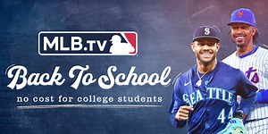 Attention college students: Watch MLB.TV at no cost!