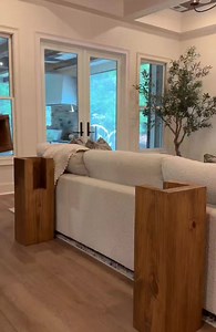 Modern simplicity meets rustic charm 🤎 This real wood console table, in a warm soft-brown finish, adds texture, depth, and functionality to your space. Perfect behind a sofa or in an entryway, it’s the ideal blend of style and practicality for a cozy yet elevated home aesthetic. Our Modern Rustic Console Tables and Benches are made and shipped in the USA Product Shown: Modern Rustic Console Table 30"Hx11"Dx72"L Soft Brown www.vinnahomeandkitchen.com Reel and Styling by @thenottinghome #ModernRu