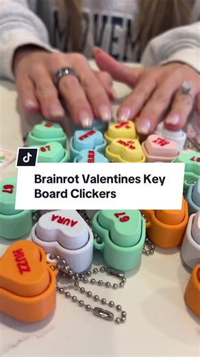 Brainrot Valentine's Clicker Toys for Kids and Teens