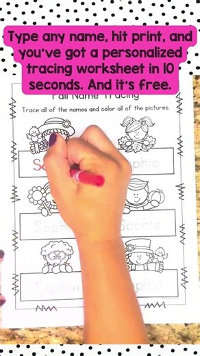 Full Editable Name Tracing Worksheet | Free Printable for Preschool & Kindergarten