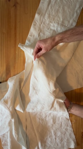 Ike Cech on Instagram: "Here’s how I set the sleeves on this jacket with a flat felled seam. It’s a little tricky but taking your time while pinning, sewing, and ironing will give you really nice results. #sewing #fashion #sewingtutorial #slowfashion #fashiondesigner"