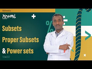 Subset , Proper subsets & Power sets | Set part 05| Astemari |