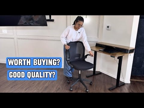 Office Chair, Ergonomic Home Computer Desk Chairs, Comfy Breathable Mesh Chair with Adjustable Lumba