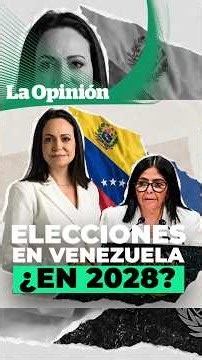 Trump pidió elecciones a Delcy; Axios revela una ruta de tres fases hasta 2028 / La Opinión