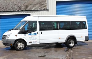 B4 Transit 17 Seat Minibus for Hire | Allied Vehicle Rentals
