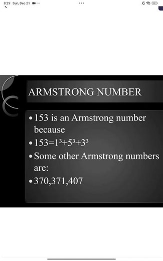 Armstrong numbers #Maths tricks