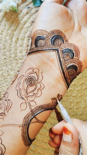 mehndi design Arabic style #shorts #youtubeshorts #viral #mehndi #trending