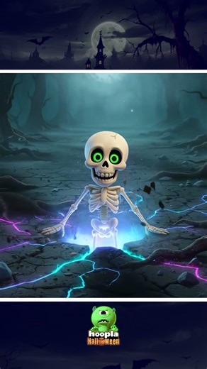 Cool Skeleton Goofy Skeleton Finger Family #shorts #hooplahalloween #halloweensongs #funny