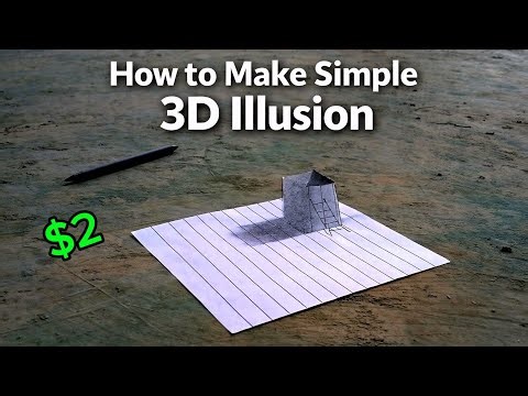 Very simple to make 3d illusion picture ($2)