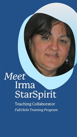 Helix Training Program on Instagram: "✨ Meet Irma StarSpirit Turtle Woman ✨⁠ She’ll be joining the Helix Training Program Fall Cohort, beginning September 6, and teaching Mayan and Toltec Earth Arts: Tools for Healing on October 21st.⁠ Dive into crystal energy, dreamwork, and connection with Earth’s Spirit Allies, guided by her deep wisdom and heart-centered presence rooted in her mother’s Taino lineage.🔮💫"