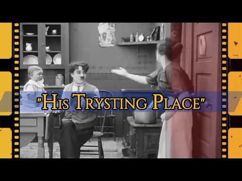 Charlie Chaplin- "His Trysting Place" Full Restored Movie (1914)