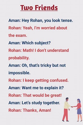 Dialogue Writing in English Between Two Friends #dialoguewriting #shorts