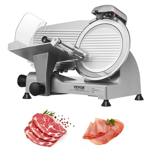 Reviews for VEVOR Meat Slicer, 340W, 10 in. SUS420 Stainless Steel Blade and Built-in Sharpening Stone, 0-0.6 in. Adjustable Thickness | Pg 1 - The Home Depot