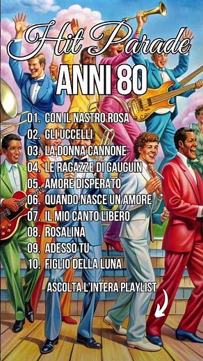Hit Parade Anni 80! #evergreenitaliani #musica #musicaitaliana #anni80